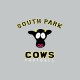 Tee shirt South Park parodie Cows Football USA college style gris