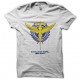Camiseta de Gundam OO celeste era el logotipo blanco