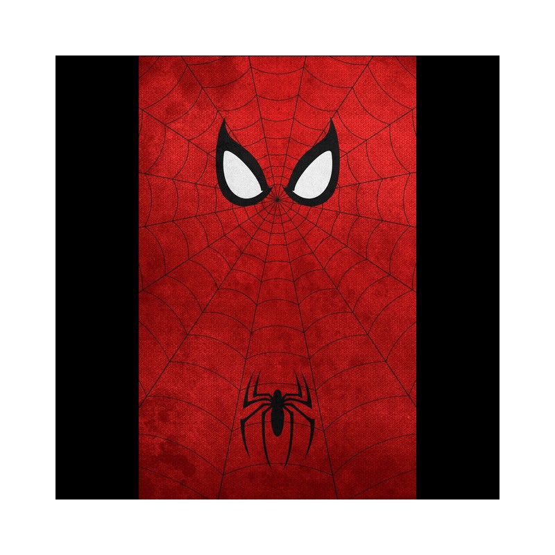 shirt Spiderman eyes black web