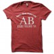 Tee shirt Nerds Alpha Beta Fraternity rouge