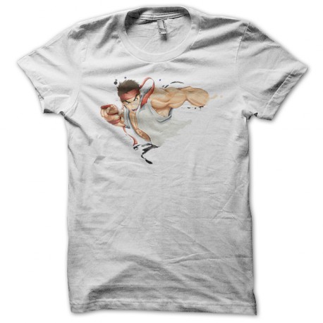 T Shirt Ryu Street Fighter white fanart