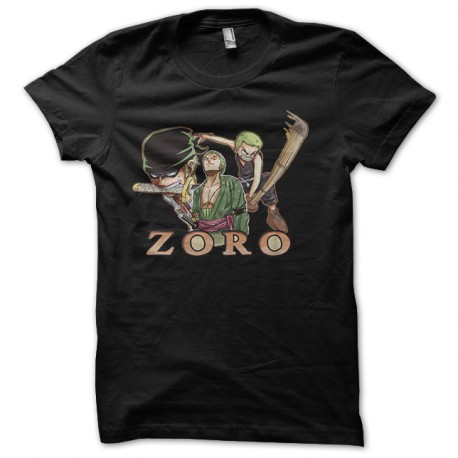 T shirt roronoa zoro onepiece black