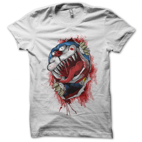 Camiseta Doreman mal zombi fanart blanco