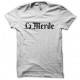 Tee shirt Le monde parodie la merde blanc