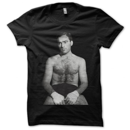 Camisa de boxeo boxeador Marcel Cerdan negro