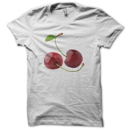 T-shirt cherries white