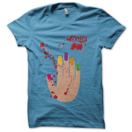 T-shirt Dexter Laura Moser's hand turquoise