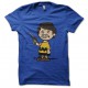 T-shirt Charles Bronson parody Charlie Brown blue