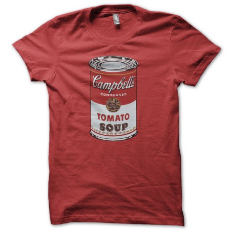 Tee shirt soupe Campbell rouge