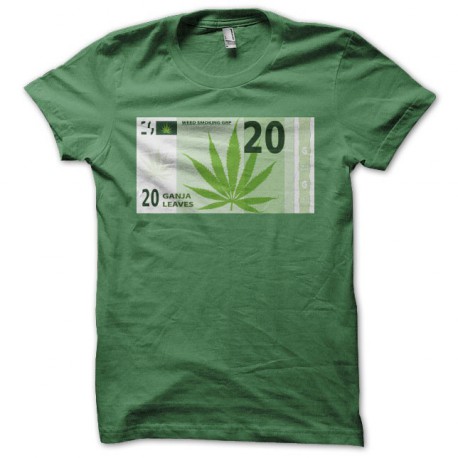 T-shirt Ganja money green