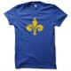 Tee shirt Fleur de Lys bleu