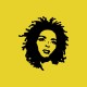 T-shirt Lauryn Hill miseducation silhouette yellow
