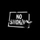 T-shirt No Smoking signboard black