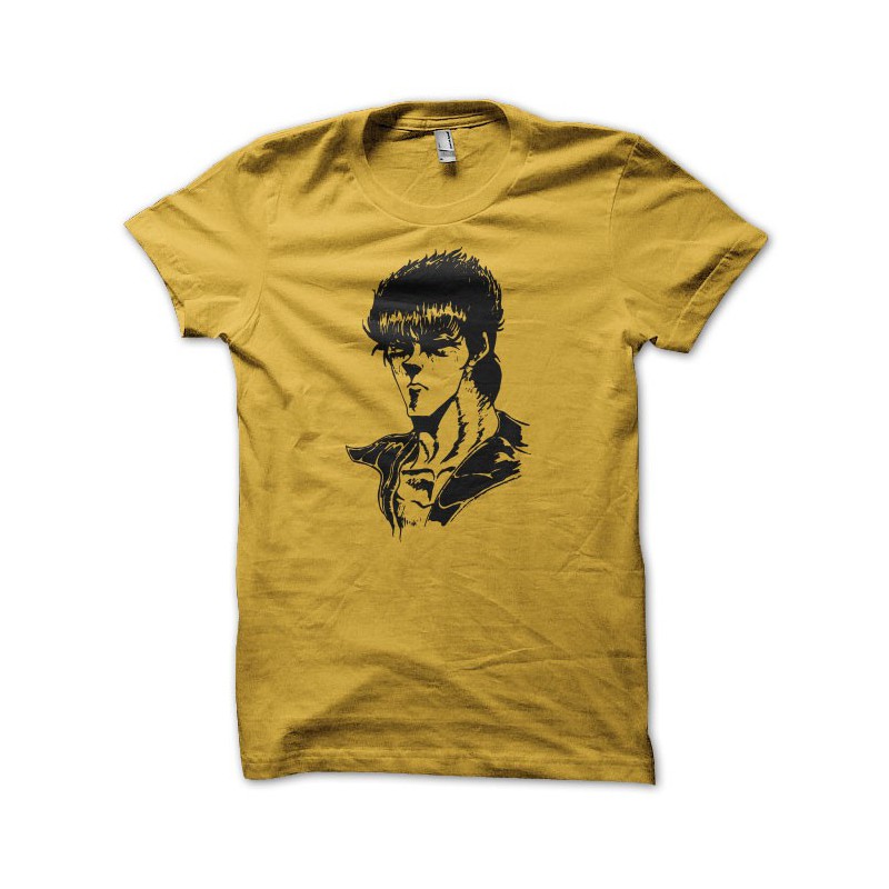 T shirt Hokuto no Ken drawing yellow