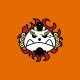 T-shirt One Piece Jinbei Jolly Roger orange