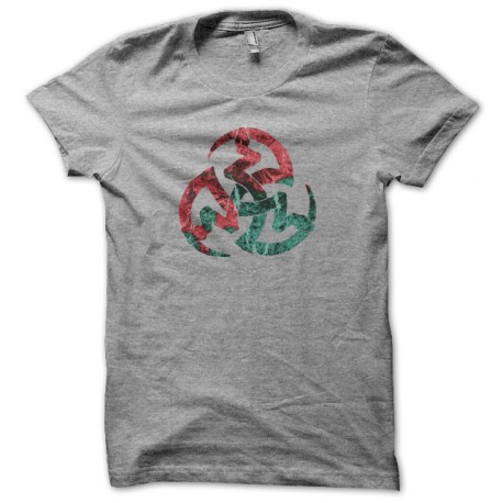 T-shirt Vampire 3 snakes symbol gray