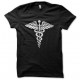 T-shirt caduceus symbol black