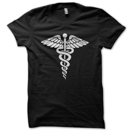 T-shirt caduceus symbol black