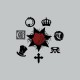 T-shirt Vampire the Masquerade symbols gray