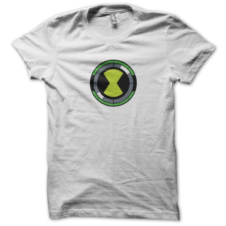 camiseta blanca símbolo ben10 Omnitrix