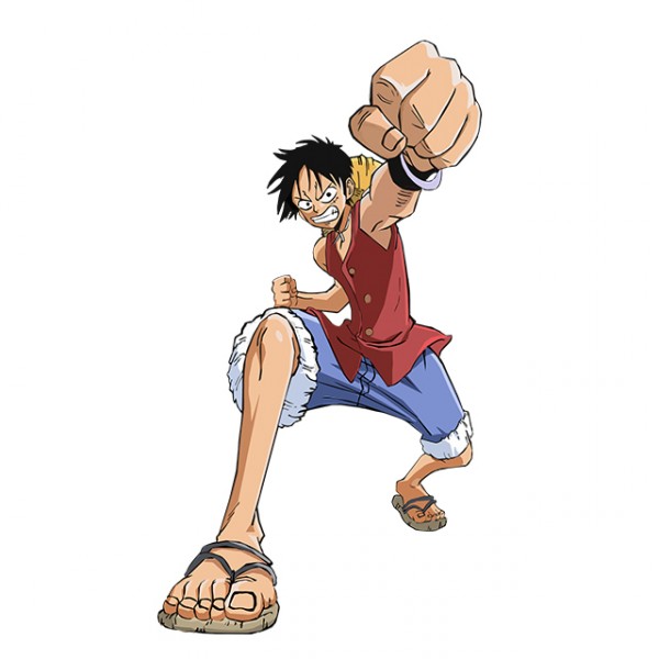 ONE PIECE Luffy shirt super punch white