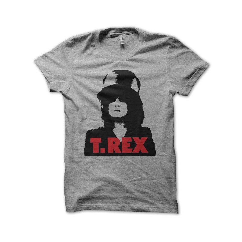 T Shirt T Rex The Slider Marc Bolan Silhouette Gray