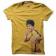 camisa de Bruce Lee en amarillo