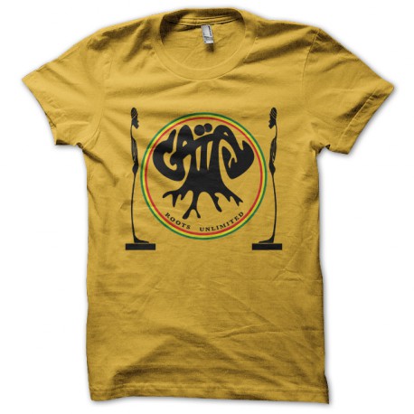 camisa de Gaia raíz amarilla ilimitada
