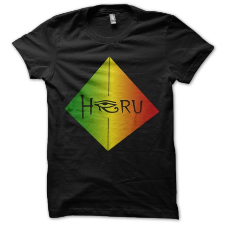tee shirt Heru Logo base final pyramid noir