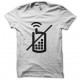 tee shirt don't use telephone blanc