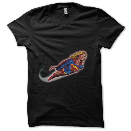 Negro camiseta superwoman