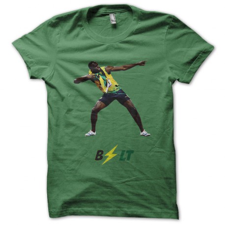 tee shirt usain bolt vert