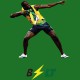 shirt Usain Bolt green