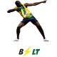 tee shirt usain bolt blanc