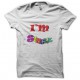 tee shirt i'm single blanc