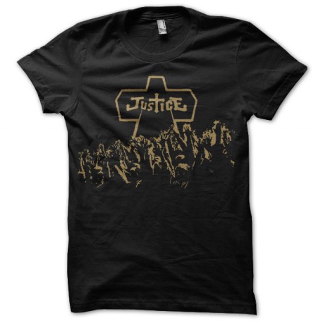 negro camiseta de la justicia