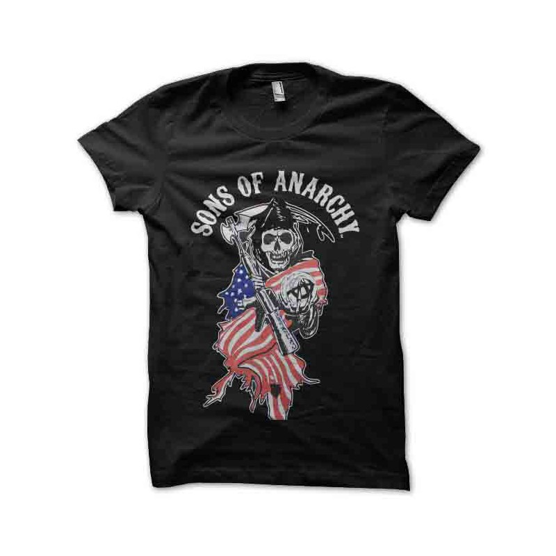 tee shirt sons of anarchy america noir