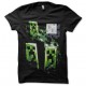 tee shirt minecraft noir