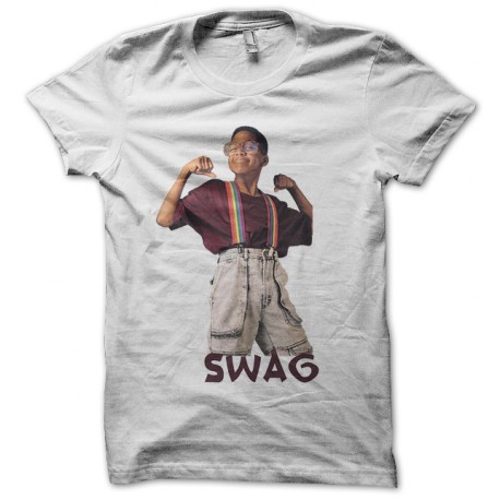 steve t-shirt swag white urkel