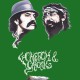 tee shirt cheech and chong les celebres fumeurs d'herbe en vert