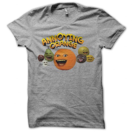 Annoying Orange t-shirt heather gray