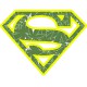 tee shirt logo super weed parodie superman blanc