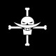 tee shirt Whitebeard Pirates flag one piece noir