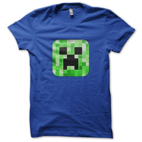 tee shirt minecraft blue