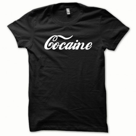 Tee shirt Cocaine blanc/noir