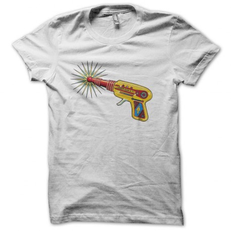 tee shirt laser gun blanc