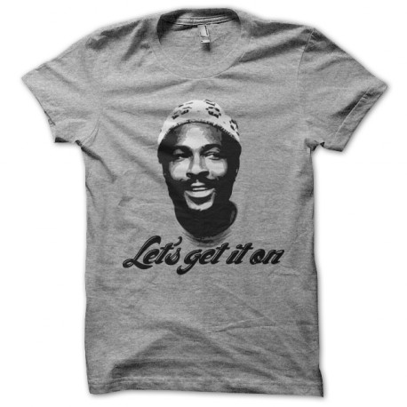 T Shirt Marvin Gaye Let's Get it on gray