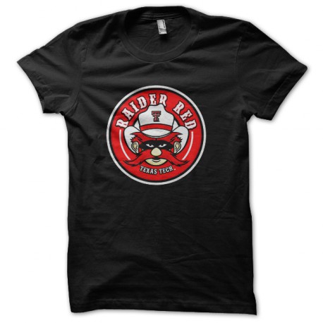 t-shirt black red raider