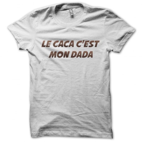 tee shirt le caca blanc