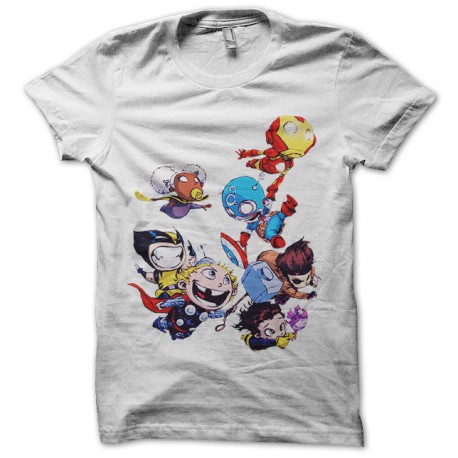 camiseta marvel blanca